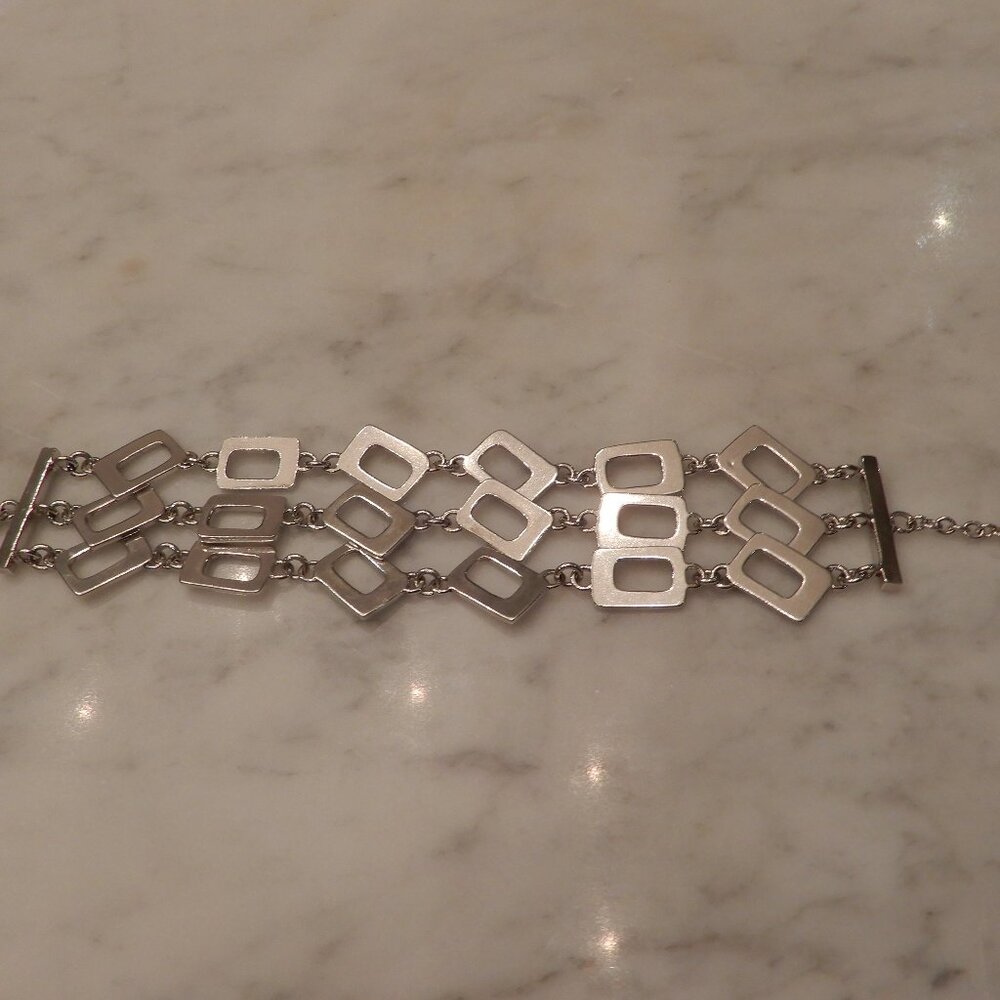 Contemporary Geometric Chain Bracelet